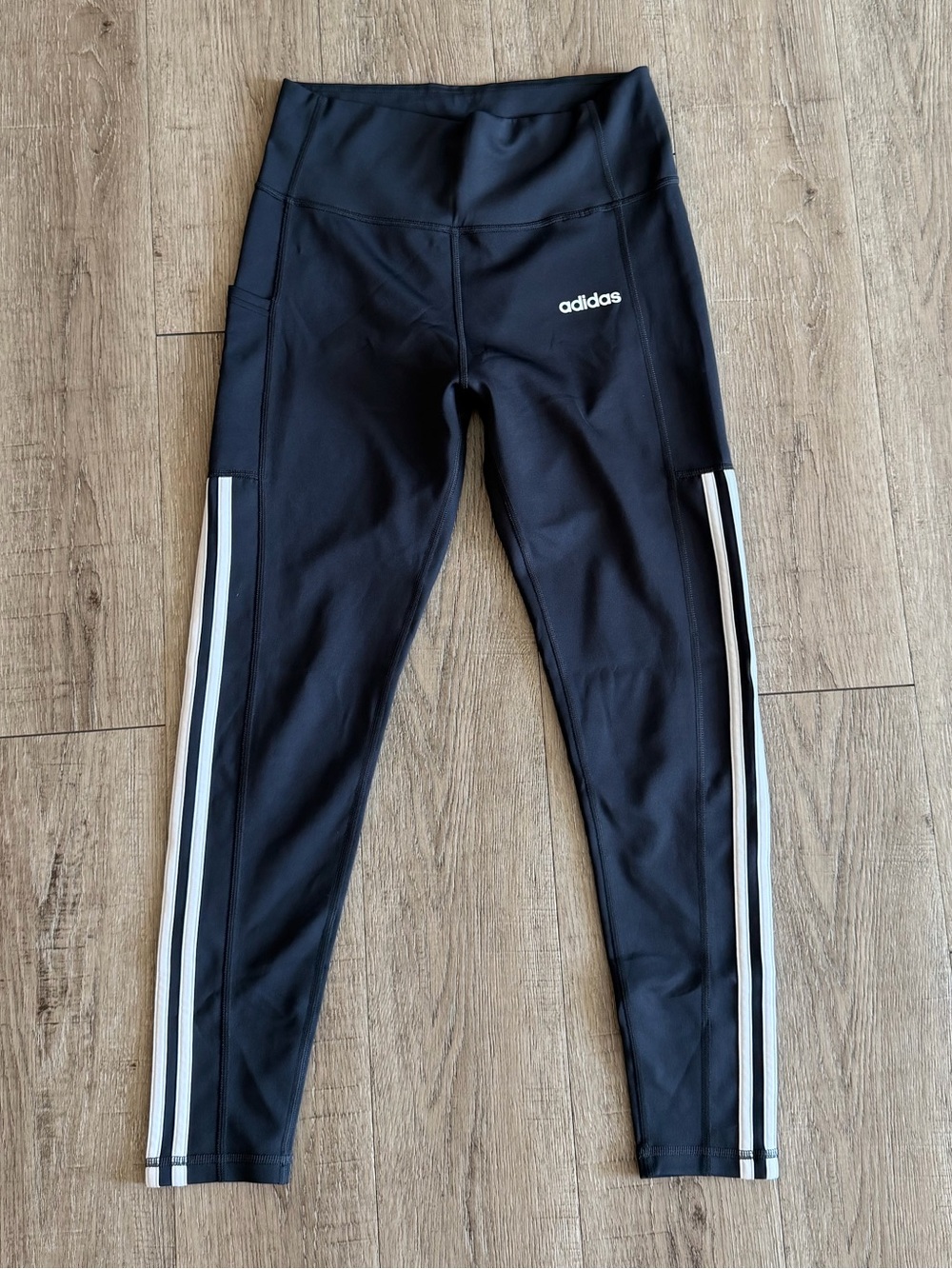 adidas Leggings with White Side Stripes